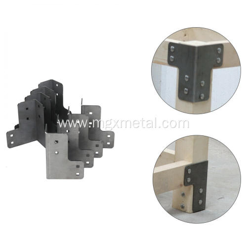 Customized Metal Bracket High Quality Stainless Steel Desk Edge Corner Bracket Factory